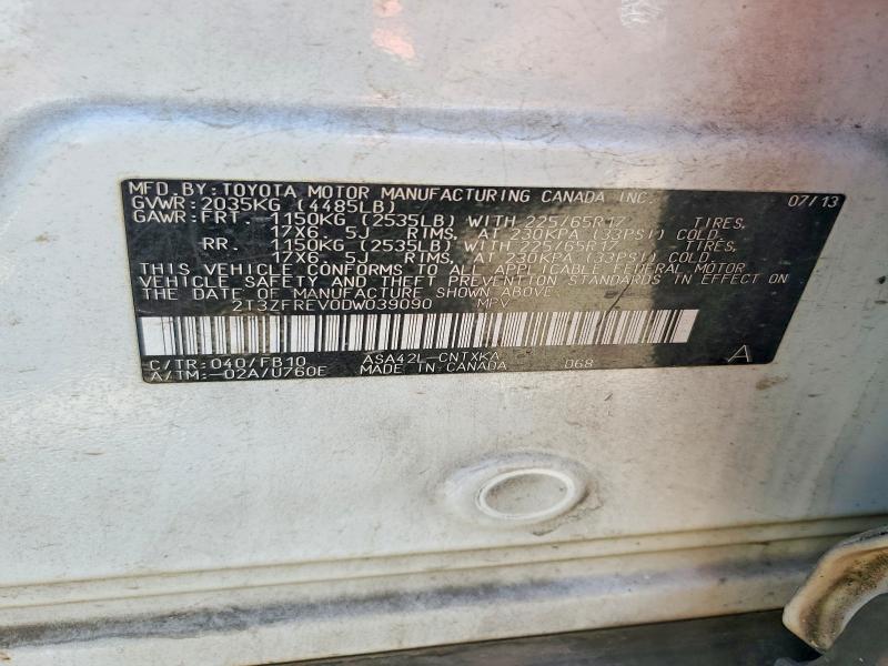 Aukcja sprzedaży 2013 Toyota Rav4, vin: 2T3ZFREV0DW039090, numer aukcji: 52558666
