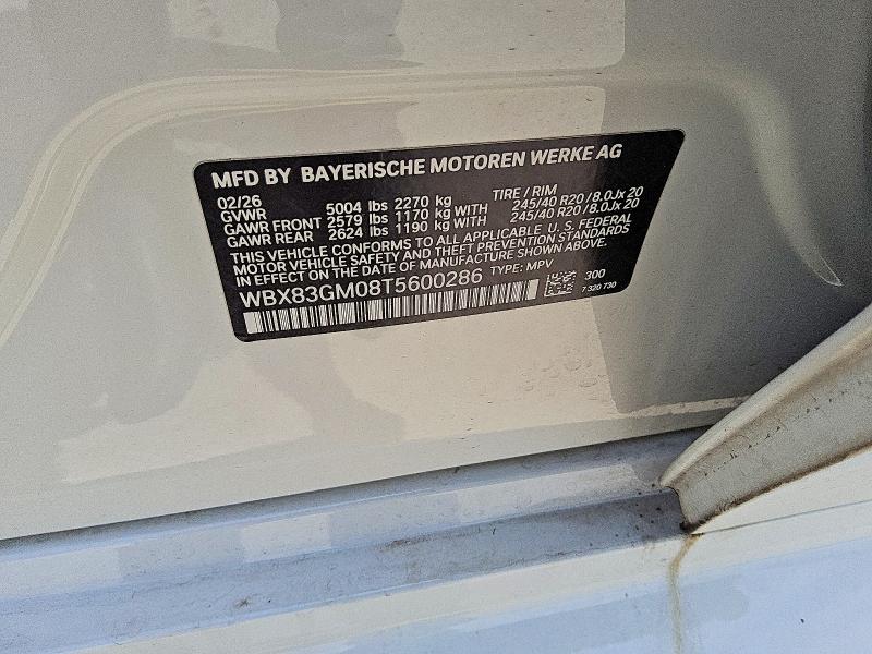 52391906 :رقم المزاد ، WBX83GM08T5600286 vin ، 2026 Bmw X2 مزاد بيع