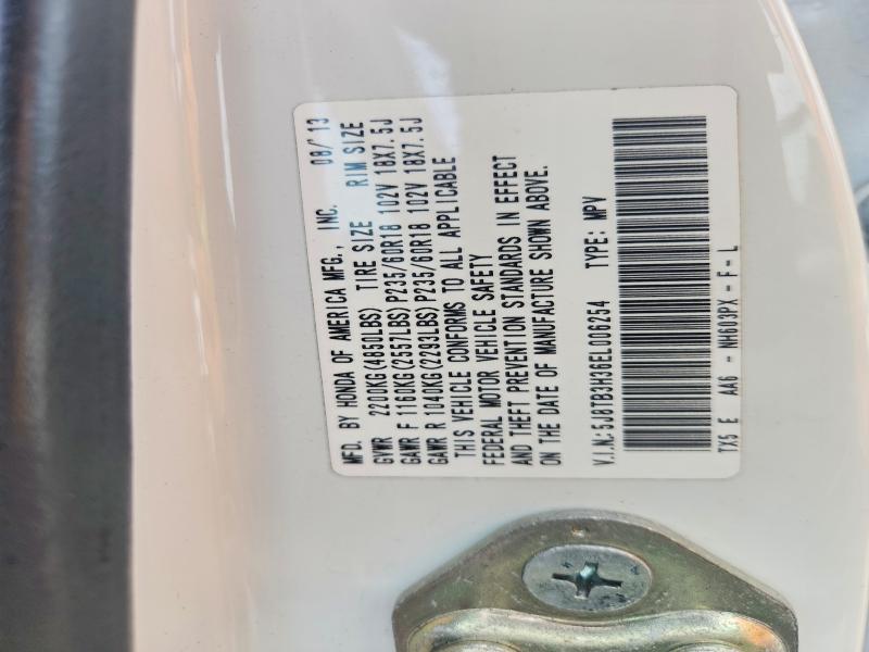 54548626 :رقم المزاد ، 5J8TB3H36EL006254 vin ، 2014 Acura Rdx مزاد بيع