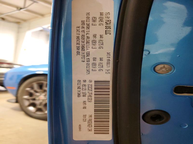 52412706 :رقم المزاد ، 2C3CDZFJ7FH913210 vin ، 2015 Dodge Challenger مزاد بيع