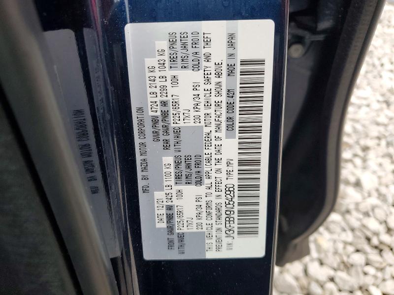 Aukcja sprzedaży 2022 Mazda Cx-5, vin: JM3KFBBM9N0542960, numer aukcji: 53481516