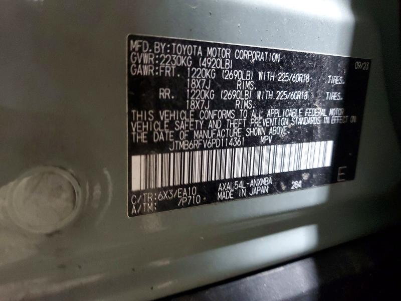 Aukcja sprzedaży 2023 Toyota Rav4, vin: JTMB6RFV6PD114361, numer aukcji: 53668546
