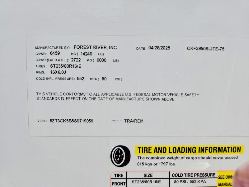 Продажа на аукционе авто 2025 Cherokee By Forest R Trailers, vin: 5ZT3CK5B5S0719059, номер лота: 51813396