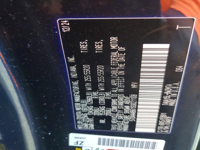 54196046 :رقم المزاد ، 5TDAAAB61SS021108 vin ، 2025 Lexus Tx 350 مزاد بيع