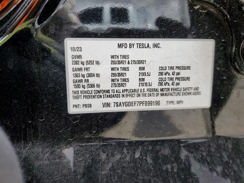 55566956 :رقم المزاد ، 7SAYGDEF7PF899196 vin ، 2023 Tesla Model Y مزاد بيع
