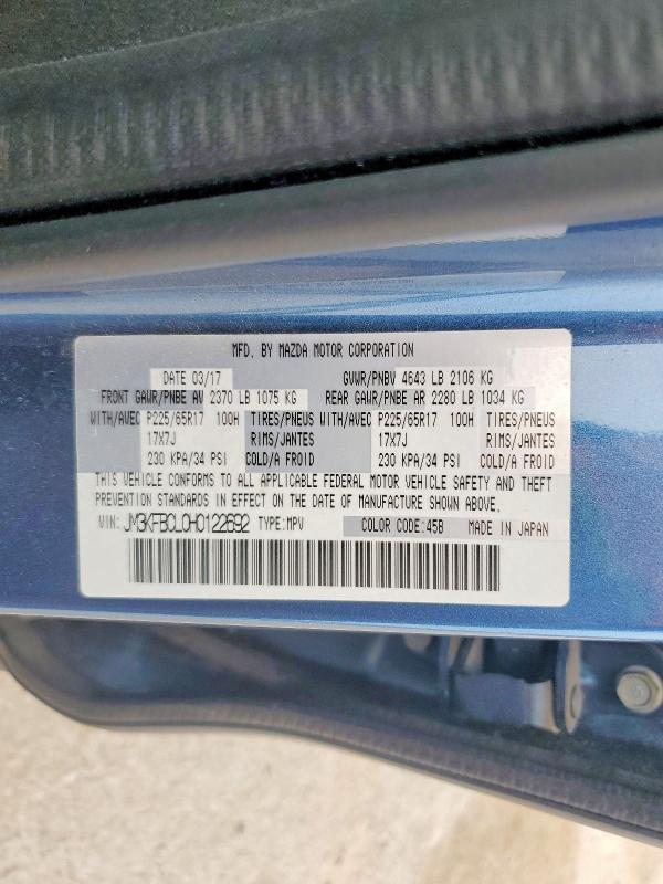 Продаж на аукціоні авто 2017 Mazda Cx-5, vin: JM3KFBCL0H0122692, номер лоту: 53085456