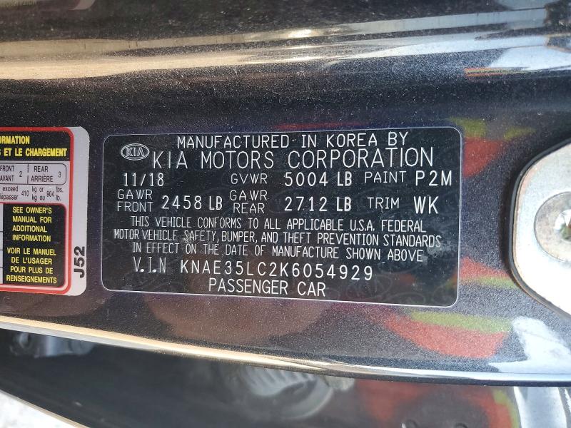53558976 :رقم المزاد ، KNAE35LC2K6054929 vin ، 2019 Kia Stinger مزاد بيع