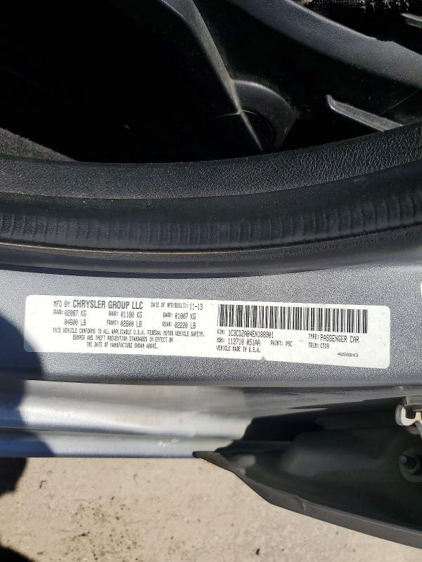 Aukcja sprzedaży 2014 Dodge Avenger, vin: 1C3CDZAB4EN188901, numer aukcji: 54400946