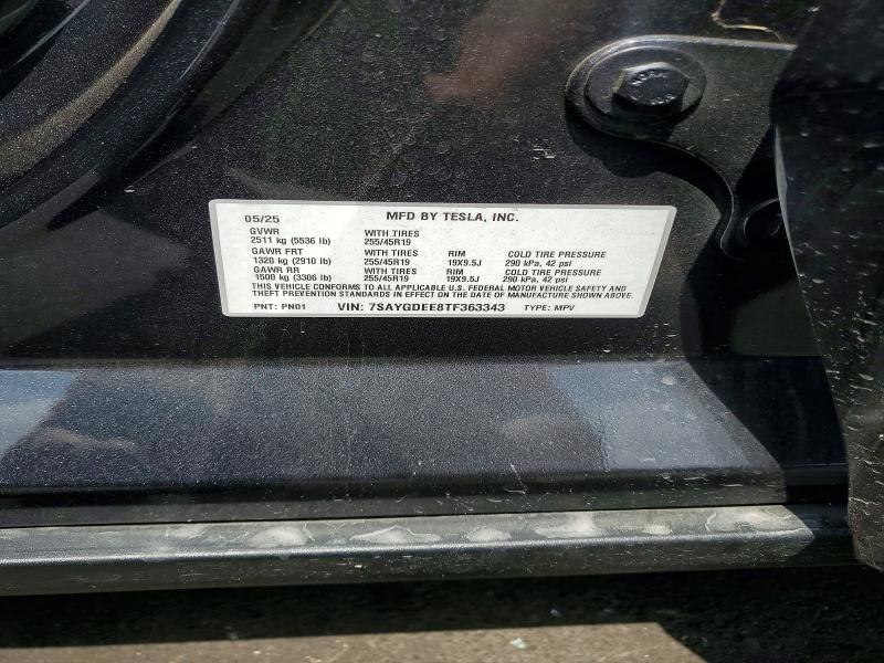 Продаж на аукціоні авто 2026 Tesla Model Y, vin: 7SAYGDEE8TF363343, номер лоту: 53645666