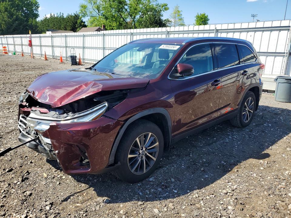 Продажа на аукционе авто 2019 Toyota Highlander, vin: 5TDJZRFH7KS721766, номер лота: 52893356
