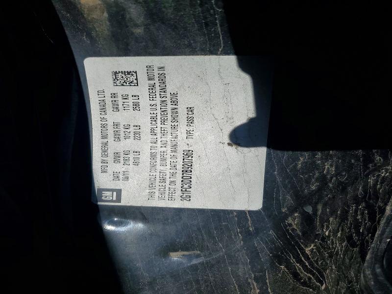 52064386 :رقم المزاد ، 2G1FC3DD7B9207969 vin ، 2011 Chevrolet Camaro مزاد بيع