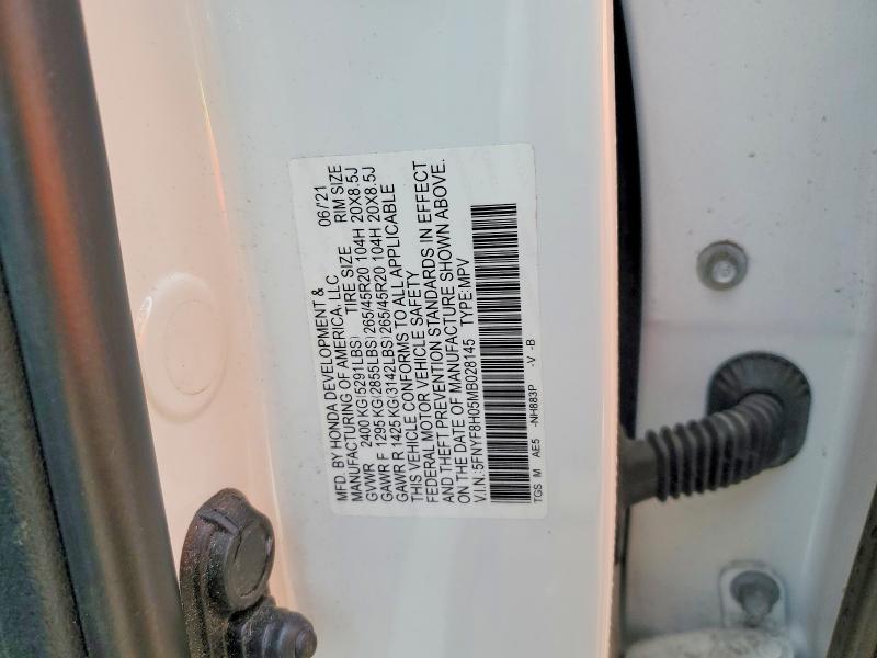 2021 Honda Passport მანქანა იყიდება აუქციონზე, vin: 5FNYF8H05MB028145, აუქციონის ნომერი: 51859906