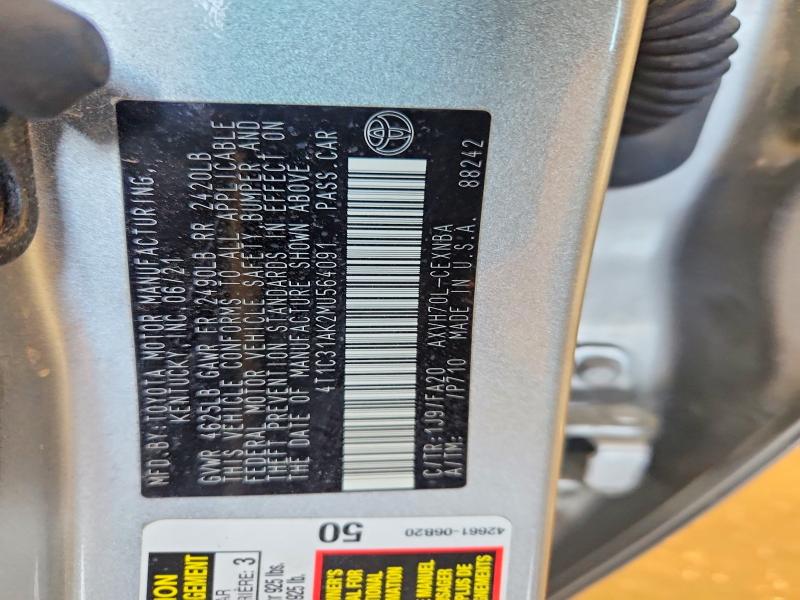 Продаж на аукціоні авто 2021 Toyota Camry, vin: 4T1C31AK2MU564091, номер лоту: 55555636