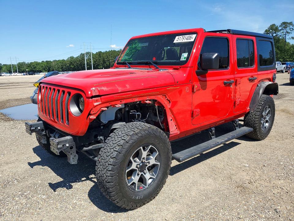 Продажа на аукционе авто 2022 Jeep Wrangler Unlimited, vin: 1C4HJXFG4NW100720, номер лота: 51791406