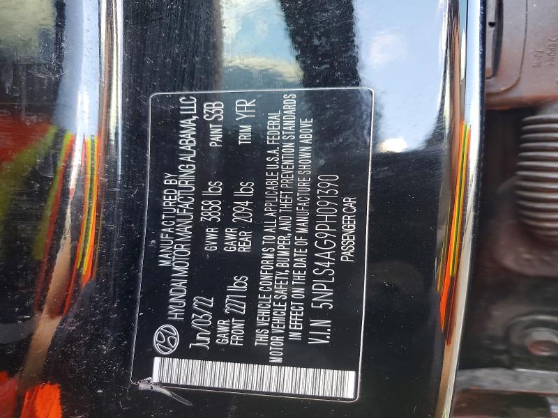 Продажа на аукционе авто 2023 Hyundai Elantra, vin: 5NPLS4AG9PH091390, номер лота: 53387696