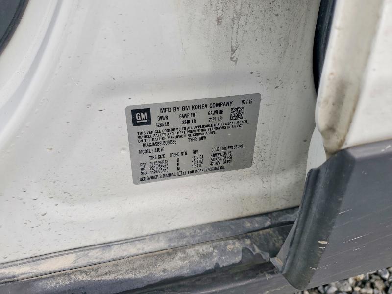 Aukcja sprzedaży 2020 Buick Encore, vin: KL4CJASB8LB000555, numer aukcji: 53043336