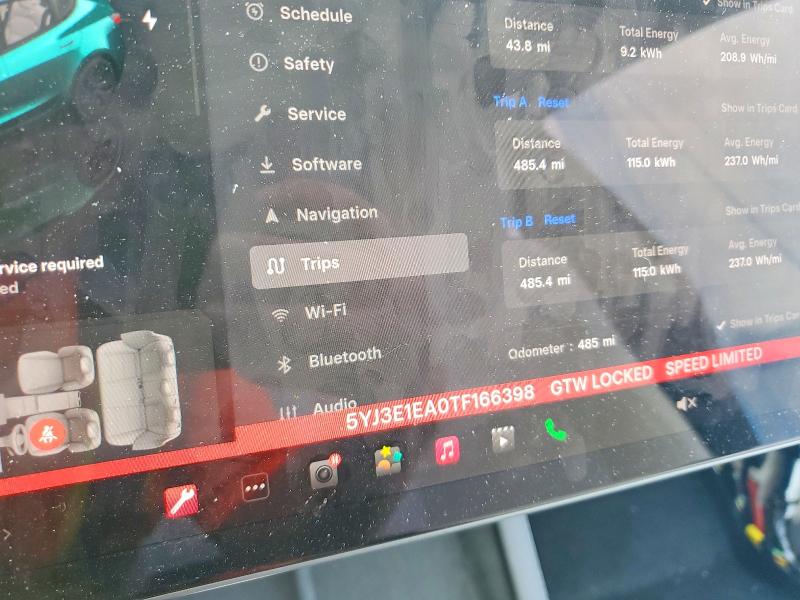54393896 :رقم المزاد ، 5YJ3E1EA0TF166398 vin ، 2026 Tesla Model 3 مزاد بيع