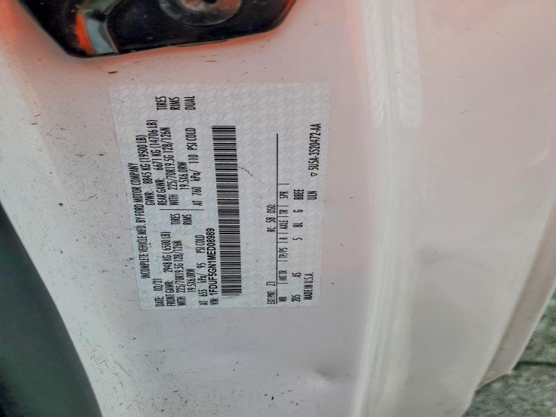 2021 Ford F550 მანქანა იყიდება აუქციონზე, vin: 1FDUF5GN1MED08989, აუქციონის ნომერი: 53754416