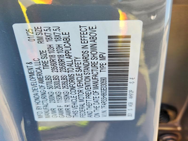 52317166 :رقم المزاد ، 7FARS5H86SE030590 vin ، 2025 Honda Cr-v مزاد بيع