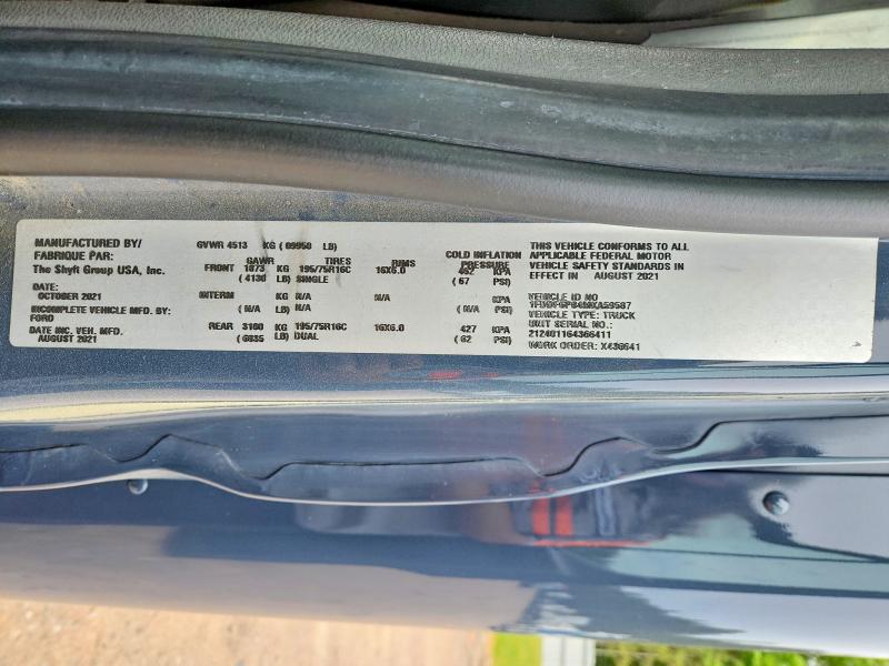 Aukcja sprzedaży 2021 Ford Transit, vin: 1FDDF6P84MKA59587, numer aukcji: 48963506