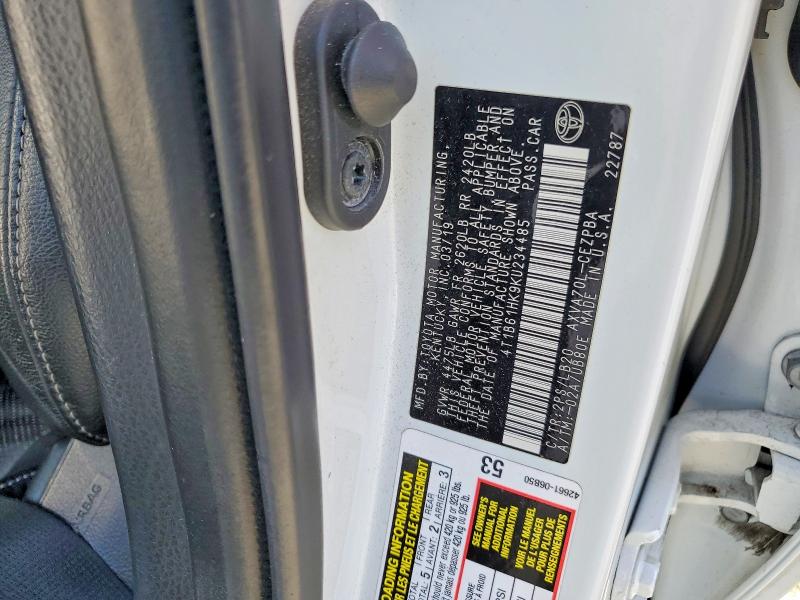 Продаж на аукціоні авто 2019 Toyota Camry, vin: 4T1B61HK9KU234485, номер лоту: 52971906