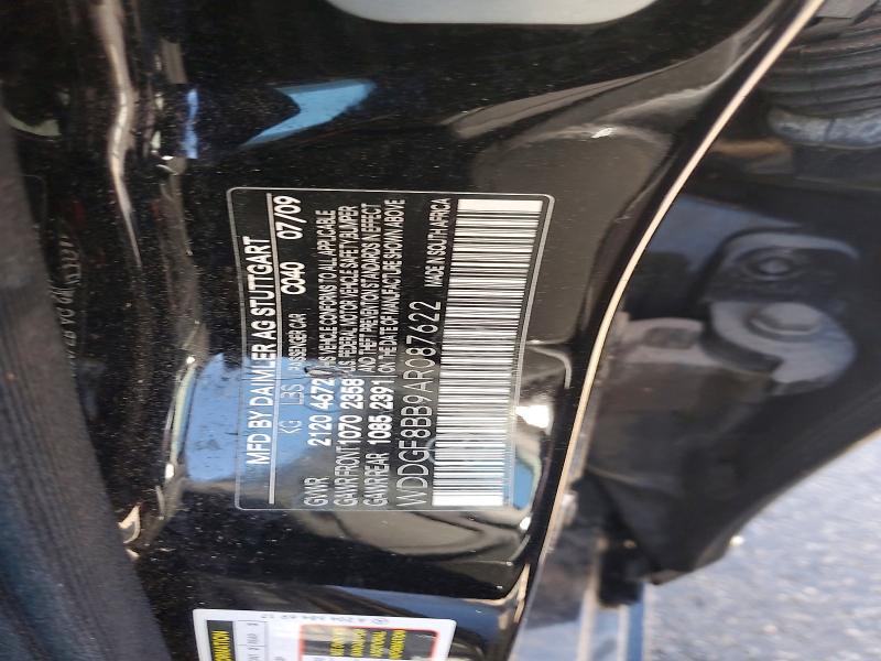 Продаж на аукціоні авто 2010 Mercedes-benz C, vin: WDDGF8BB9AR087622, номер лоту: 53521386