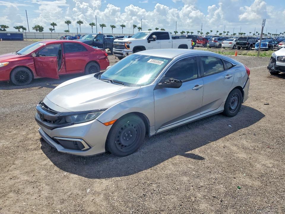 53883366 :رقم المزاد ، 19XFC2E64KE042515 vin ، 2019 Honda Civic مزاد بيع