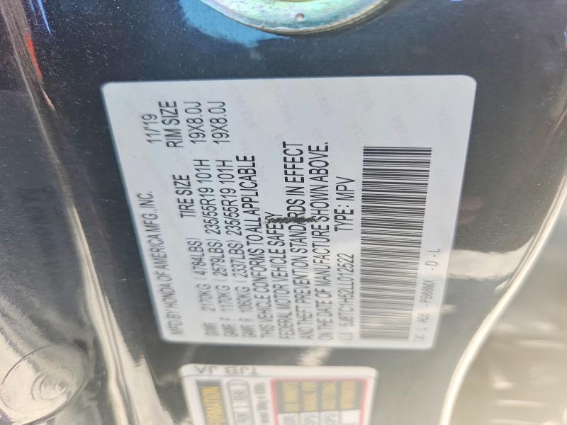 Aukcja sprzedaży 2020 Acura Rdx, vin: 5J8TC1H52LL012522, numer aukcji: 52510276