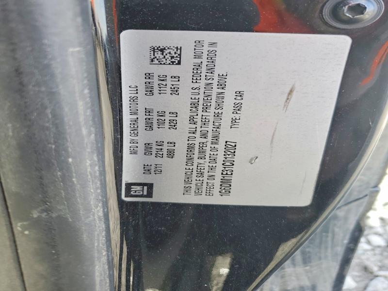 52394356 :رقم المزاد ، 1G6DM1E31C0132027 vin ، 2012 Cadillac Cts مزاد بيع