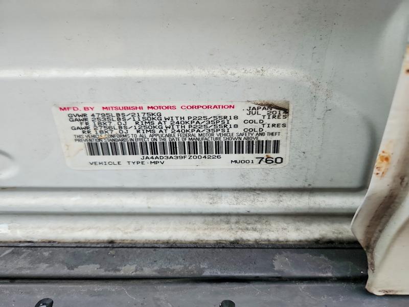 Продажа на аукционе авто 2015 Mitsubishi Outlander, vin: JA4AD3A39FZ004226, номер лота: 54591906