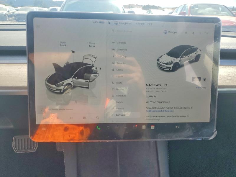 Aukcja sprzedaży 2022 Tesla Model 3, vin: 5YJ3E1EB8NF169528, numer aukcji: 54556656