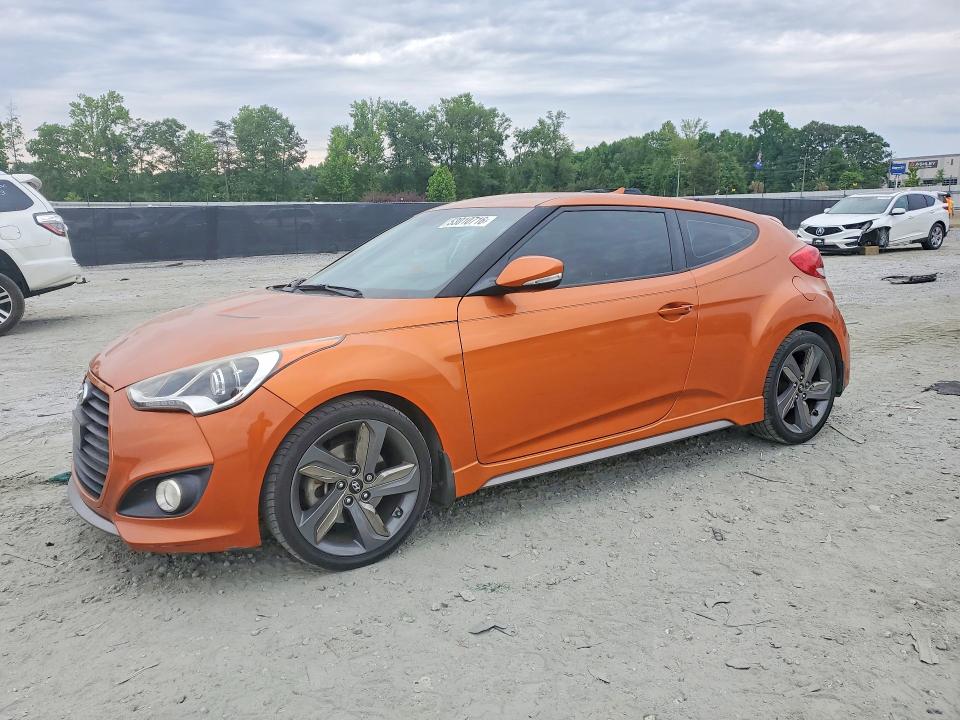 2014 Hyundai Veloster 3dr მანქანა იყიდება აუქციონზე, vin: KMHTC6AE6EU192618, აუქციონის ნომერი: 53010716