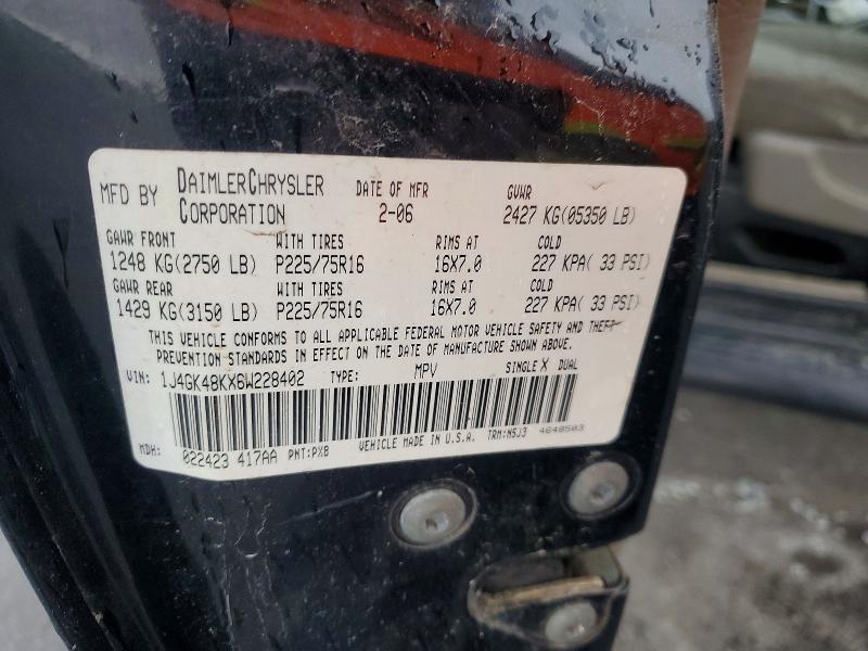 Aukcja sprzedaży 2006 Jeep Liberty, vin: 1J4GK48KX6W228402, numer aukcji: 51982316