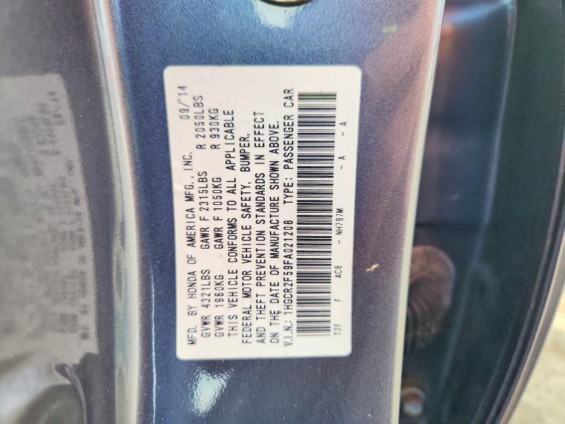 Продаж на аукціоні авто 2015 Honda Accord, vin: 1HGCR2F59FA021208, номер лоту: 53452056