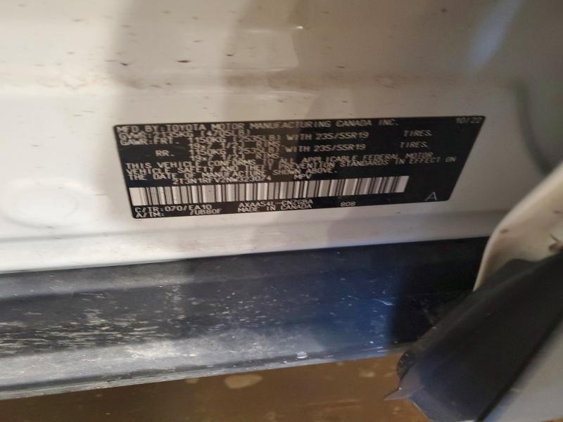 54602186 :رقم المزاد ، 2T3N1RFV2NW323074 vin ، 2022 Toyota Rav4 مزاد بيع