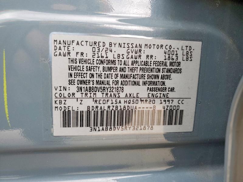 54960616 :رقم المزاد ، 3N1AB8DV5RY321878 vin ، 2024 Nissan Sentra مزاد بيع