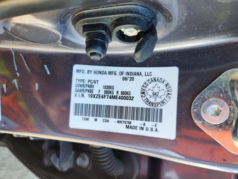 Продажа на аукционе авто 2021 Honda Insight, vin: 19XZE4F74ME400032, номер лота: 53249856