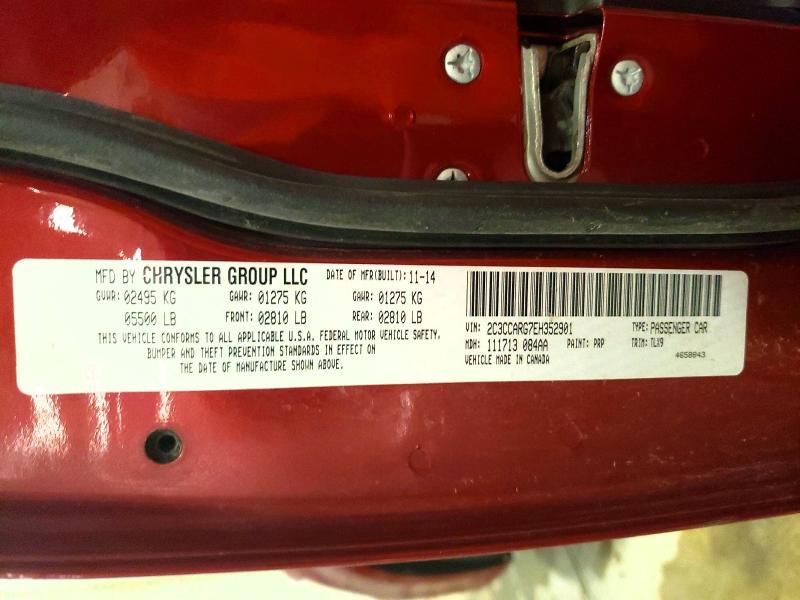 53649756 :رقم المزاد ، 2C3CCARG7EH352901 vin ، 2014 Chrysler 300 مزاد بيع