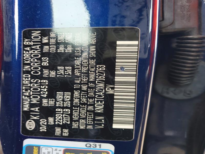 Aukcja sprzedaży 2021 Kia Seltos, vin: KNDETCA2XM7162763, numer aukcji: 52967566