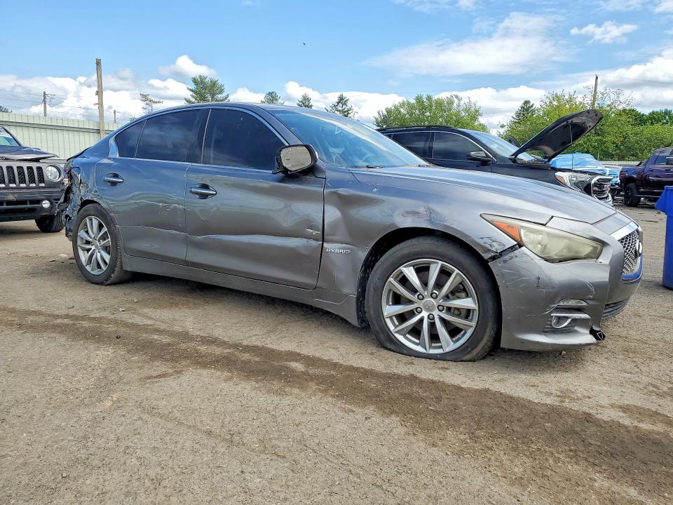 53302936 :رقم المزاد ، JN1AV7AR9FM850452 vin ، 2015 Infiniti Q50 Hybrid مزاد بيع