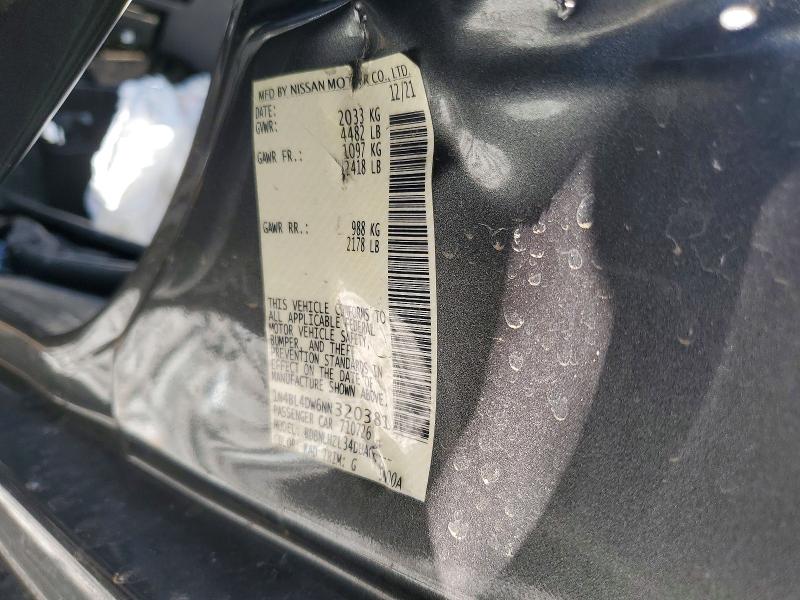Aukcja sprzedaży 2022 Nissan Altima, vin: 1N4BL4DW6NN320381, numer aukcji: 53920666