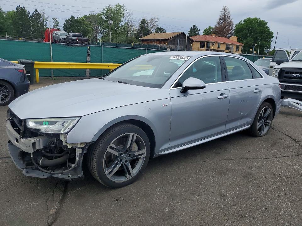 Продаж на аукціоні авто 2018 Audi A4, vin: WAUENAF45JA152260, номер лоту: 54727686
