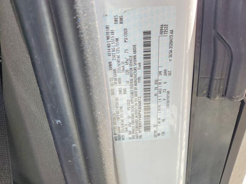 2023 Ford Transit მანქანა იყიდება აუქციონზე, vin: 1FTBR1Y88PKB50872, აუქციონის ნომერი: 53059466