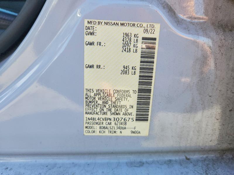 Продажа на аукционе авто 2023 Nissan Altima, vin: 1N4BL4CV8PN307675, номер лота: 52955586