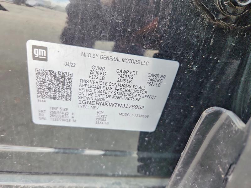 Продажа на аукционе авто 2022 Chevrolet Traverse, vin: 1GNERNKW7NJ176952, номер лота: 54900296