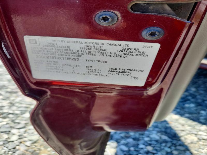 Продаж на аукціоні авто 1999 Chevrolet Silverado, vin: 2GCEK19T0X1185295, номер лоту: 54007756