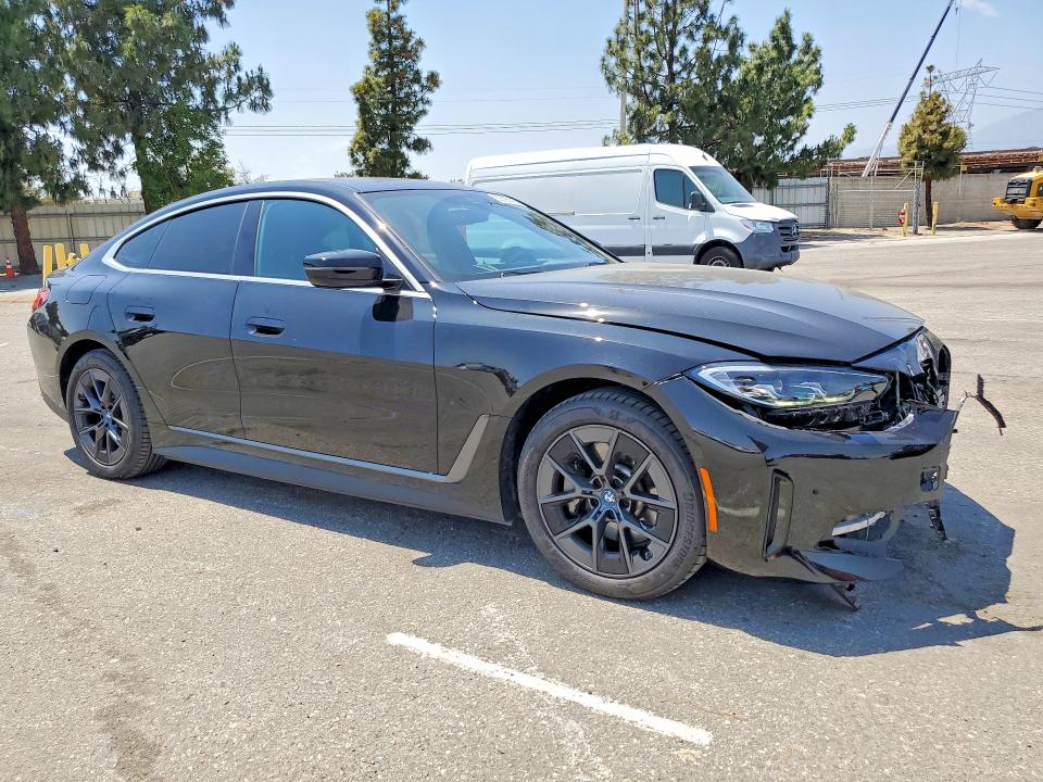 2024 Bmw I4 მანქანა იყიდება აუქციონზე, vin: WBY43AW05RFS71991, აუქციონის ნომერი: 53595476