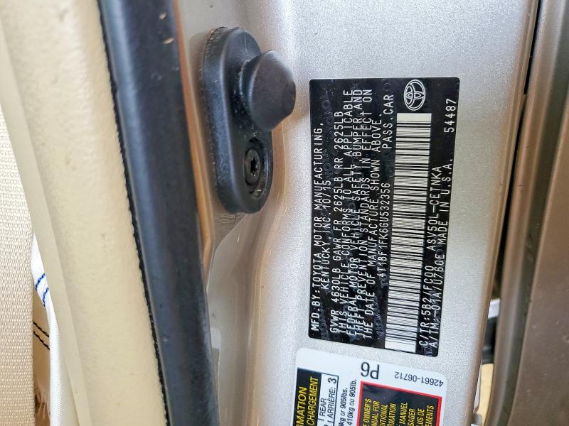 52603716 :رقم المزاد ، 4T1BF1FK6GU532356 vin ، 2016 Toyota Camry مزاد بيع