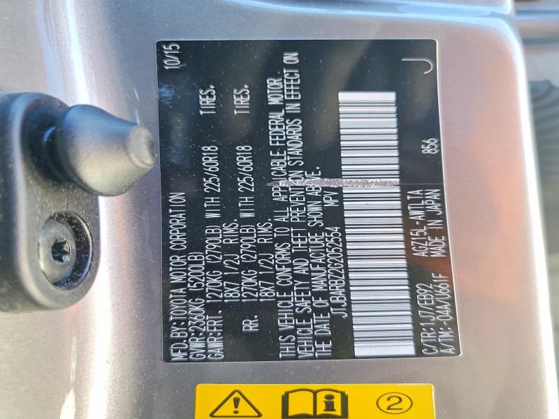 53779766 :رقم المزاد ، JTJBARBZ2G2052554 vin ، 2016 Lexus Nx 200t مزاد بيع
