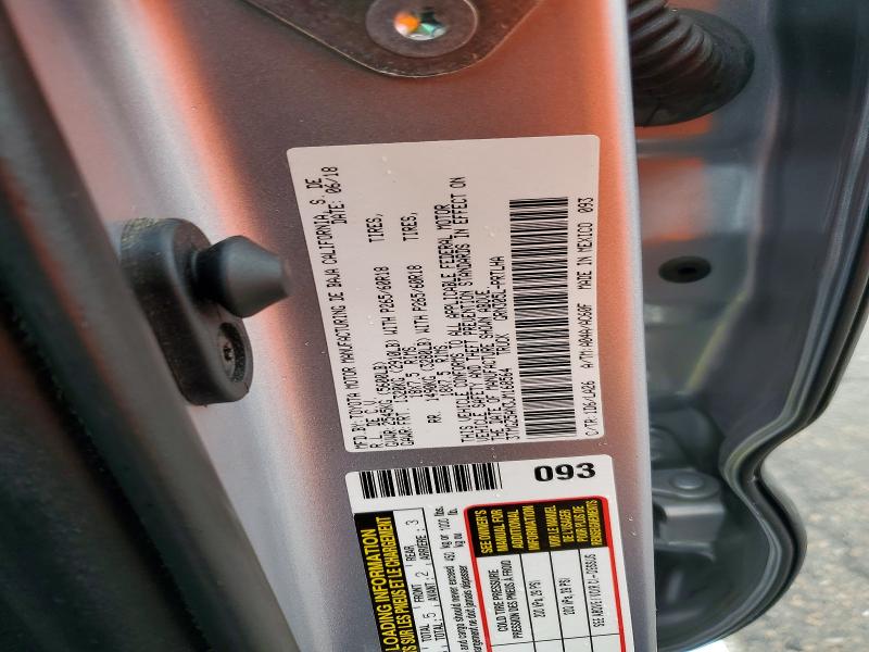 54498786 :رقم المزاد ، 3TMGZ5AN3JM168564 vin ، 2018 Toyota Tacoma مزاد بيع